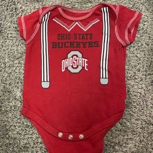 (2) 3-6 month OSU Buckeyes Onesies